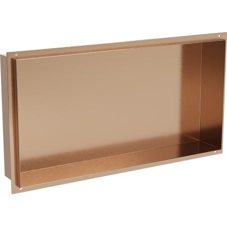 Mexen X-Wall-NR étagère encastrée sans collerette 60 x 30 cm, cuivre brossé - 19C1603010