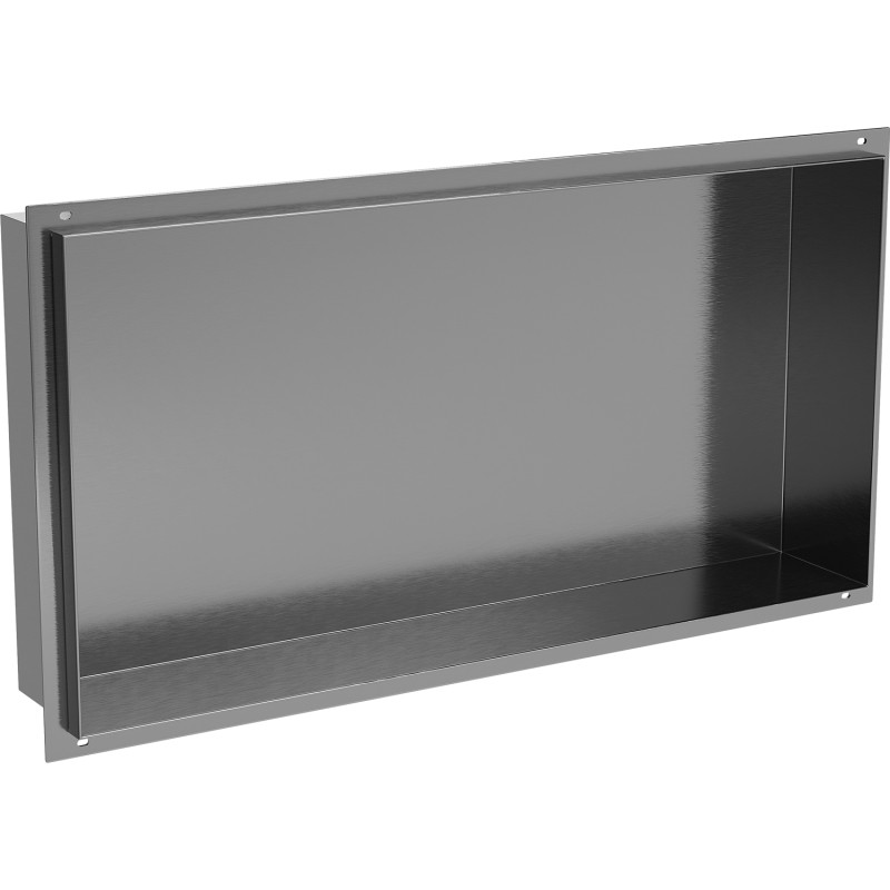 Mexen X-Wall-NR étagère encastrée sans collerette 60 x 30 cm, gris canon brossé - 19E1603010