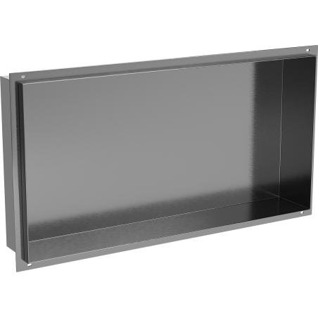 Mexen X-Wall-NR étagère encastrée sans collerette 60 x 30 cm, gris canon brossé - 19E1603010