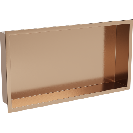 Mexen X-Wall-R étagère encastrée avec rebord 60 x 30 cm, cuivre brossé - 19C0603010