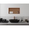 Mexen X-Wall-R étagère encastrée avec rebord 60 x 30 cm, cuivre brossé - 19C0603010