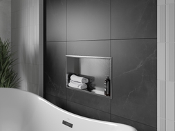Mexen X-Wall-R étagère encastrée avec rebord 60 x 30 cm, gris pistolet brossé - 19E0603010