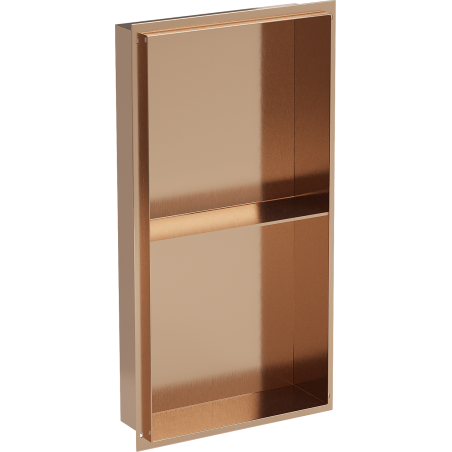 Mexen X-Wall-NR étagère encastrée sans collerette avec tablette 60 x 30 cm, cuivre brossé - 19C1603010S