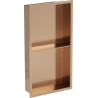 Mexen X-Wall-R niche avec bride et étagère 60 x 30 cm, cuivre brossé - 19C0603010S