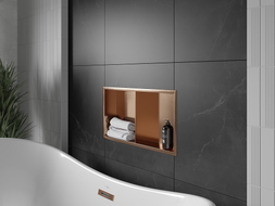 Mexen X-Wall-R niche avec bride et étagère 60 x 30 cm, cuivre brossé - 19C0603010S