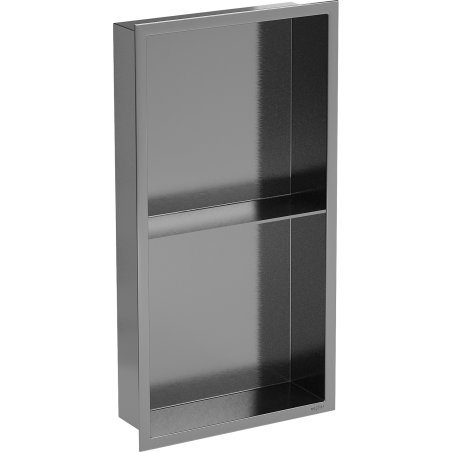 Mexen X-Wall-R étagère encastrée avec rebord et étagère 60 x 30 cm, gris pistolet brossé - 19E0603010S