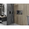 Mexen X-Wall-R étagère encastrée avec rebord et étagère 60 x 30 cm, gris pistolet brossé - 19E0603010S
