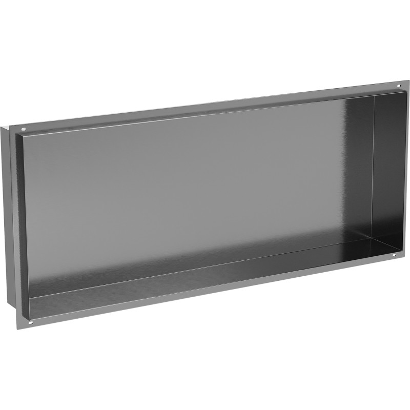 Mexen X-Wall-NR étagère encastrée sans bride 75 x 30 cm, gris canon brossé - 19E1753010
