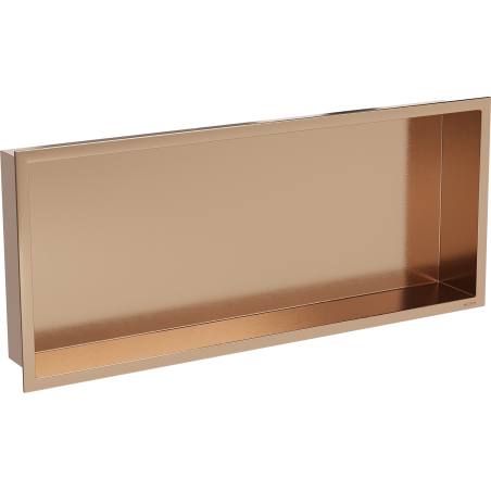 Mexen X-Wall-R étagère encastrée avec collerette 75 x 30 cm, cuivre brossé - 19C0753010