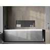 Mexen X-Wall-NR étagère encastrée sans rebord 90 x 30 cm, gris canon brossé - 19E1903010