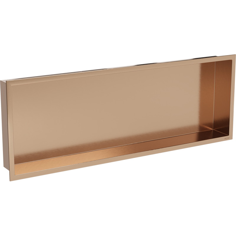 Mexen X-Wall-R étagère encastrée avec rebord 90 x 30 cm, cuivre brossé - 19C0903010