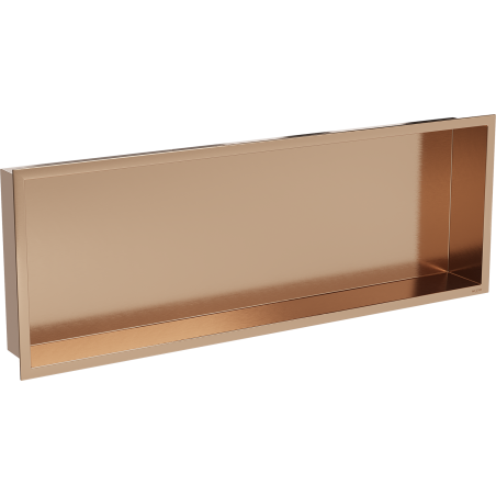 Mexen X-Wall-R étagère encastrée avec rebord 90 x 30 cm, cuivre brossé - 19C0903010