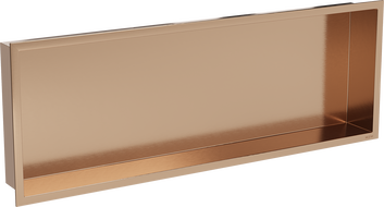 Mexen X-Wall-R étagère encastrée avec rebord 90 x 30 cm, cuivre brossé - 19C0903010