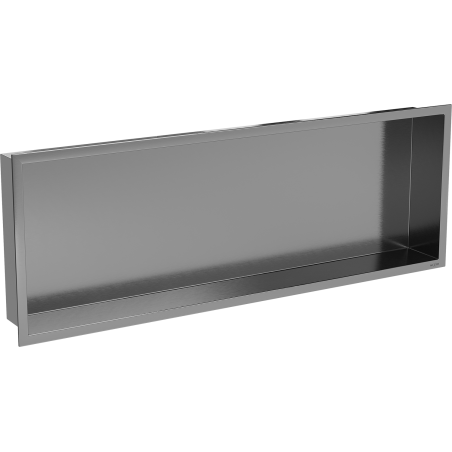 Mexen X-Wall-R étagère encastrée avec collerette 90 x 30 cm, gris canon brossé - 19E0903010