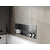 Mexen X-Wall-R étagère encastrée avec collerette 90 x 30 cm, gris canon brossé - 19E0903010