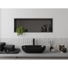 Mexen X-Wall-R étagère encastrée avec collerette 90 x 30 cm, gris canon brossé - 19E0903010