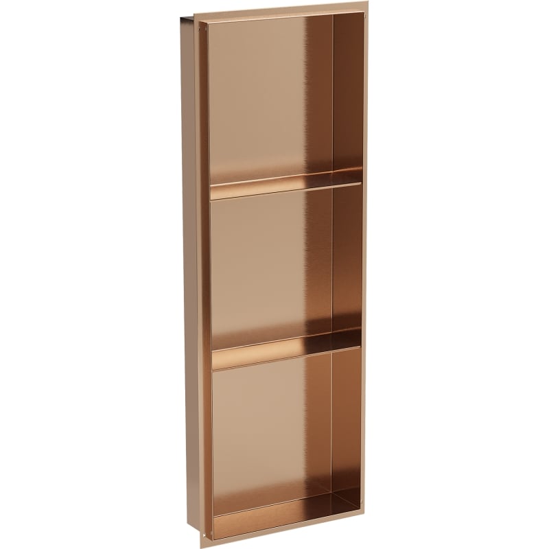 Mexen X-Wall-NR étagère encastrée sans rebord avec étagère 90 x 30 cm, cuivre brossé - 19C1903010S
