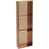 Mexen X-Wall-NR étagère encastrée sans rebord avec étagère 90 x 30 cm, cuivre brossé - 19C1903010S