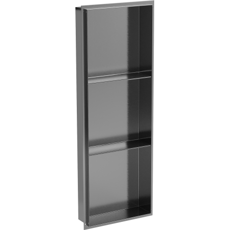 Mexen X-Wall-NR étagère encastrée sans rebord avec tablette 90 x 30 cm, gris canon brossé - 19E1903010S