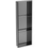 Mexen X-Wall-NR étagère encastrée sans rebord avec tablette 90 x 30 cm, gris canon brossé - 19E1903010S