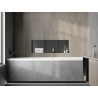 Mexen X-Wall-NR étagère encastrée sans rebord avec tablette 90 x 30 cm, gris canon brossé - 19E1903010S
