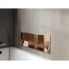 Mexen X-Wall-R étagère encastrée avec rebord et étagère 90 x 30 cm, cuivre brossé - 19C0903010S