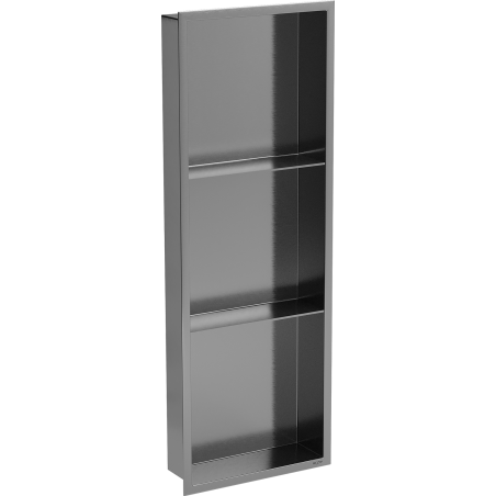 Mexen X-Wall-R étagère encastrée avec collerette et étagère 90 x 30 cm, gris gun brossé - 19E0903010S