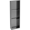 Mexen X-Wall-R étagère encastrée avec collerette et étagère 90 x 30 cm, gris gun brossé - 19E0903010S