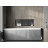 Mexen X-Wall-R étagère encastrée avec collerette et étagère 90 x 30 cm, gris gun brossé - 19E0903010S