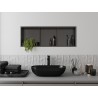 Mexen X-Wall-R étagère encastrée avec collerette et étagère 90 x 30 cm, gris gun brossé - 19E0903010S