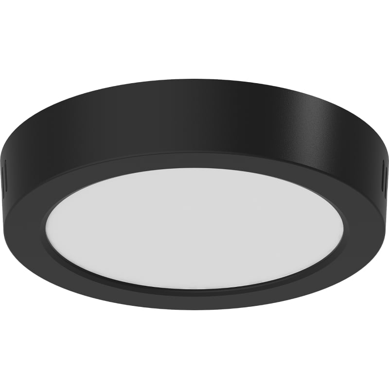 Mexen LDSR plafond de plafond LED monté en surface fi 17 cm, 12W, Froid - 6500K, 960 lm, noir - L212-017-1265-70