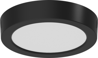 Mexen LDSR plafond de plafond LED monté en surface fi 17 cm, 12W, Froid - 6500K, 960 lm, noir - L212-017-1265-70