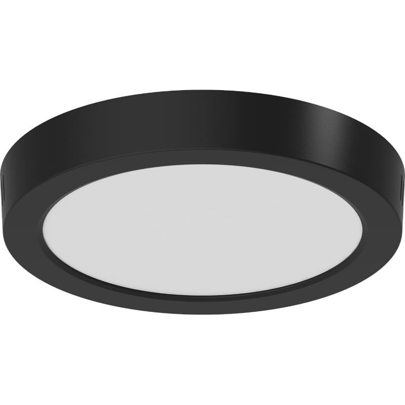 Mexen LDSR plafond de plafond LED en saillie fi 22 cm, 18W, Neutre - 4000K, 1440 lm, noir - L212-022-1840-70