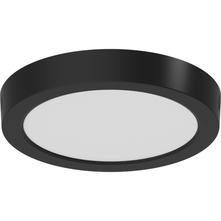 Mexen LDSR plafond de plafond LED en saillie fi 22 cm, 18W, Neutre - 4000K, 1440 lm, noir - L212-022-1840-70