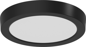 Mexen LDSR plafonnier LED monté en surface, diamètre 22 cm, 18W, froid - 6500K, 1440 lm, noir - L212-022-1865-70