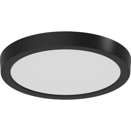 Mexen LDSR plafonnier plafond LED en saillie fi 30 cm, 24W, Neutre - 4000K, 1920 lm, noir - L212-030-2440-70