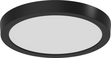 Mexen LDSR plafonnier LED en surface diamètre 30 cm, 24W, Froid - 6500K, 1920 lm, noir - L212-030-2465-70