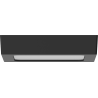 Mexen LDSS plafonnier LED de surface 17 x 17 cm, 12W, Neutre - 4000K, 960 lm, noir - L213-017-1240-70