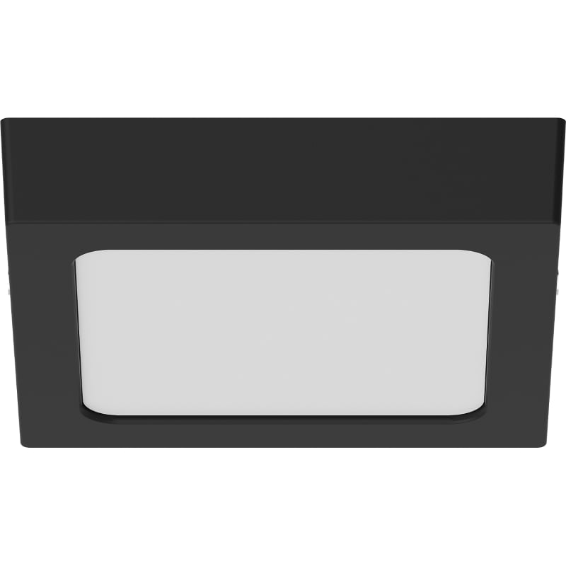 Mexen LDSS plafonnier LED de surface 17 x 17 cm, 12W, Neutre - 4000K, 960 lm, noir - L213-017-1240-70