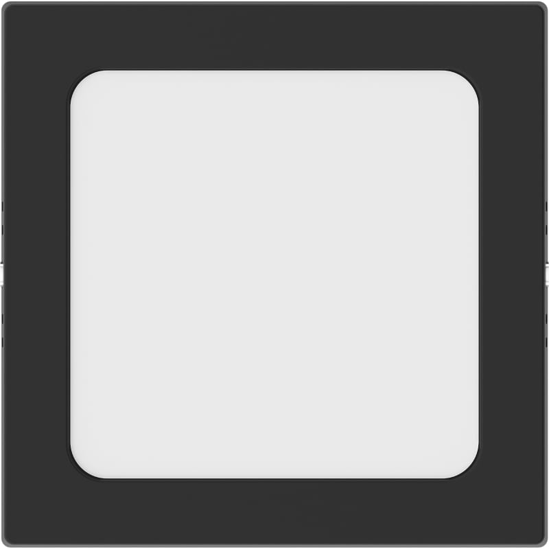 Mexen LDSS plafonnier LED de surface 17 x 17 cm, 12W, Neutre - 4000K, 960 lm, noir - L213-017-1240-70