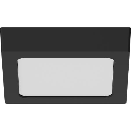Mexen LDSS plafonnier LED de plafond en surface 17 x 17 cm, 12W, Froid - 6500K, 960 lm, noir - L213-017-1265-70