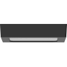 Mexen LDSS plafonnier LED de plafond en surface 17 x 17 cm, 12W, Froid - 6500K, 960 lm, noir - L213-017-1265-70