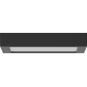 Mexen LDSS plafonnier de plafond LED en saillie 22 x 22 cm, 18W, Neutre - 4000K, 1440 lm, noir - L213-022-1840-70