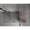 Mexen Mist-F cabine de douche pliante droite 75 x 70 cm, transparent, cuivre brossé - 8A6T-075-070-65-00-P