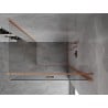 Mexen Mist-F cabine de douche pliante droite 90 x 70 cm, transparent, cuivre brossé - 8A6T-090-070-65-00-P