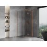 Mexen Mist-F cabine de douche pliante droite 75 x 75 cm, transparent, cuivre brossé - 8A6T-075-075-65-00-P