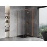 Mexen Mist-F cabine de douche pliante droite 80 x 80 cm, transparent, cuivre brossé - 8A6T-080-080-65-00-P