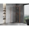Mexen Mist-F cabine de douche pliante droite 95 x 95 cm, transparent, cuivre brossé - 8A6T-095-095-65-00-P