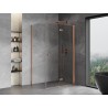 Mexen Mist-F cabine de douche pliante droite 95 x 120 cm, transparent, cuivre brossé - 8A6T-095-120-65-00-P