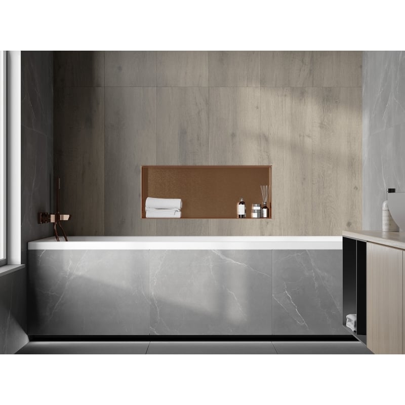 Mexen X-Wall-NR étagère encastrée sans rebord 75 x 30 cm, cuivre brossé - 19C1753010